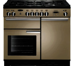 RANGEMASTER  Professional 100 Dual Fuel Range Cooker - Cream & Chrome